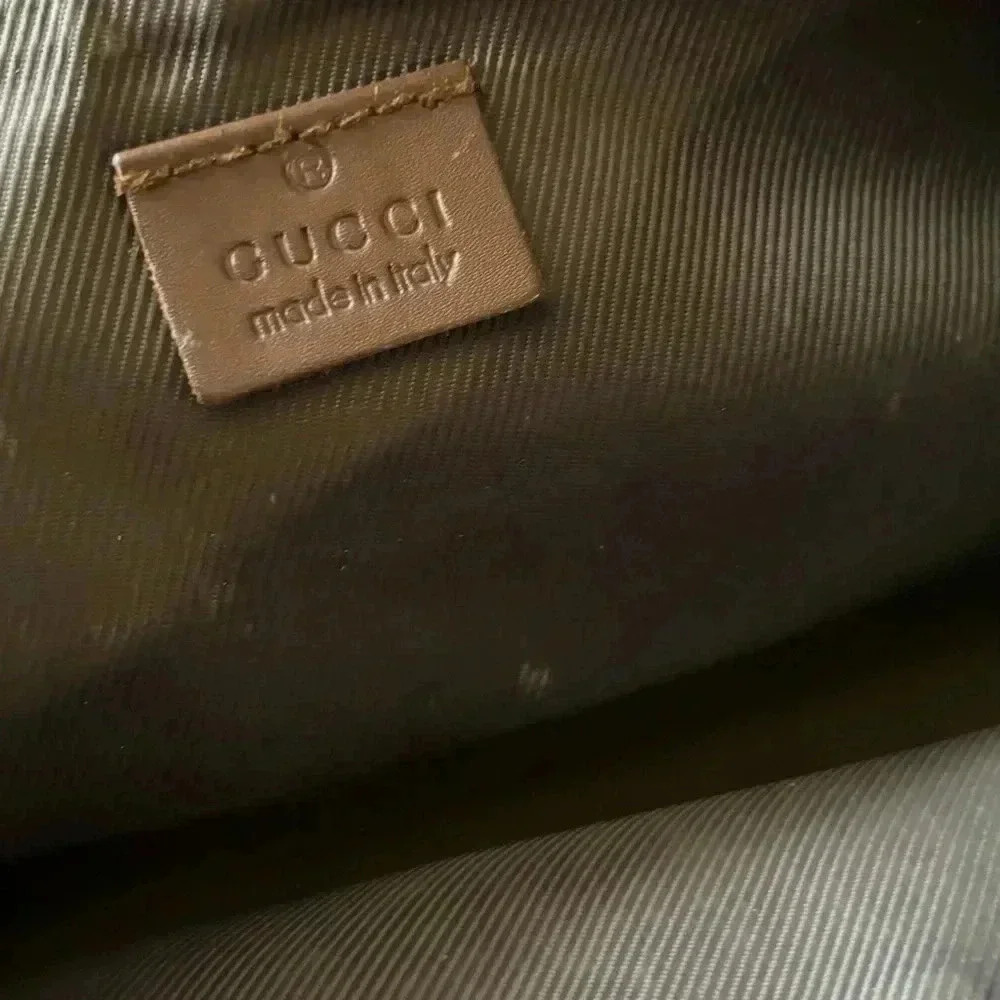 Gucci GG monogram boat pochette top handle neutral s canvas shoulder/ handbag - Picture 7 of 11